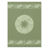 Celtic Knotwork Fish in Green Tafelkleed (Voorkant)