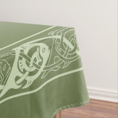Celtic Knotwork Fish in Green Tafelkleed (Voorbeeld)