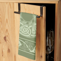 Celtic Knotwork Fish in Green