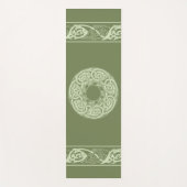 Celtic Knotwork Fish in Green Yogamat (Voorkant)