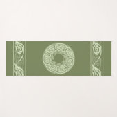Celtic Knotwork Fish in Green Yogamat (Voorkant (horizontaal))