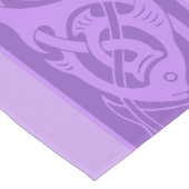 Celtic Knotwork Fish in Paars Lange Tafelloper (Hoek)