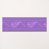 Celtic Knotwork Fish in Paars Yogamat (Achterkant (horizontaal))