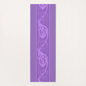 Celtic Knotwork Fish in Paars Yogamat (Achterkant)