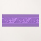 Celtic Knotwork Fish in Paars Yogamat (Voorkant (horizontaal))