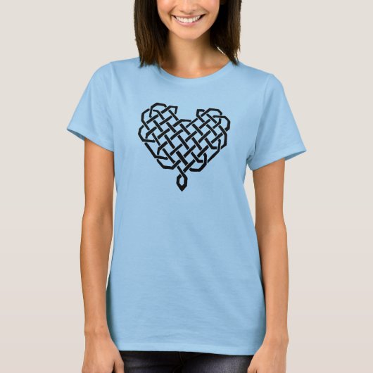 Celtic knotwork hart t-shirt (Voorkant)
