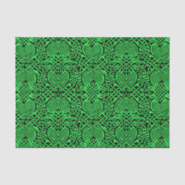 Celtic Knotwork in Green en Black Tissuepapier