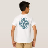 Celtic Knotwork Kinder T - shirts - Zoomorphic Cra (Achterkant volledig)