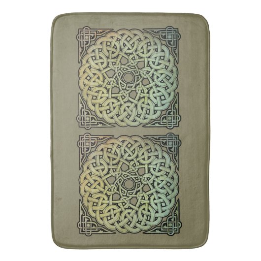 Celtic Knotwork Mandala Badmat (Voorkant Verticaal)