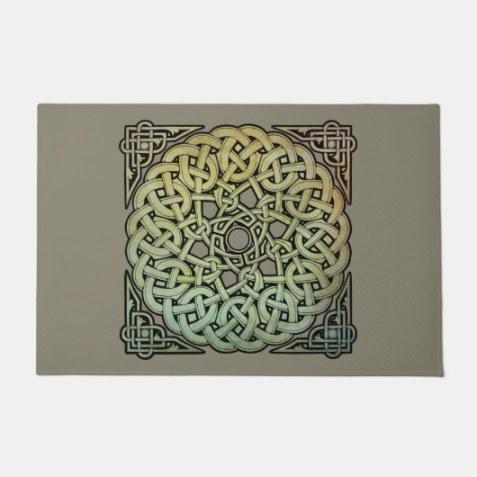 Celtic Knotwork Mandala Deurmat (Voorkant)