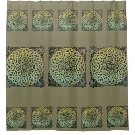 Celtic Knotwork Mandala Douchegordijn