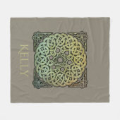 Celtic Knotwork Mandala Gepersonaliseerd Fleece Deken (Voorkant (Horizontaal))
