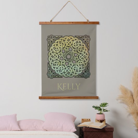 Celtic Knotwork Mandala Gepersonaliseerd Hangend Wandkleed (Slaapkamer)
