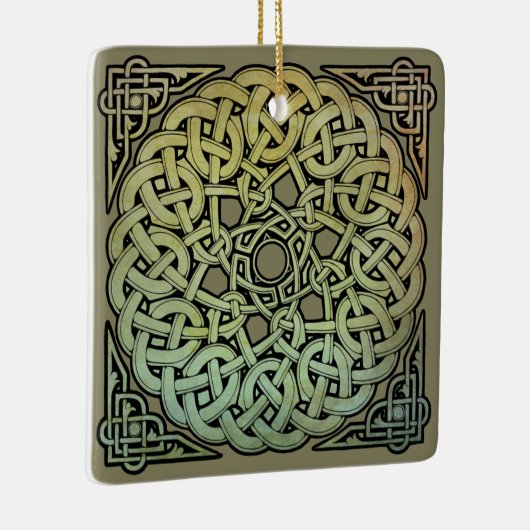 Celtic Knotwork Mandala Keramisch Ornament (Rechts)