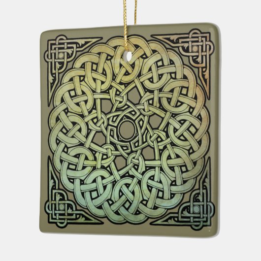 Celtic Knotwork Mandala Keramisch Ornament (Links)