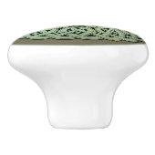 Celtic Knotwork Mandala Keramische Knop (Zijkant)