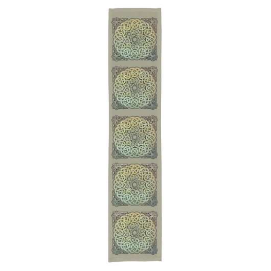 Celtic Knotwork Mandala Korte Tafelloper (Voorkant)