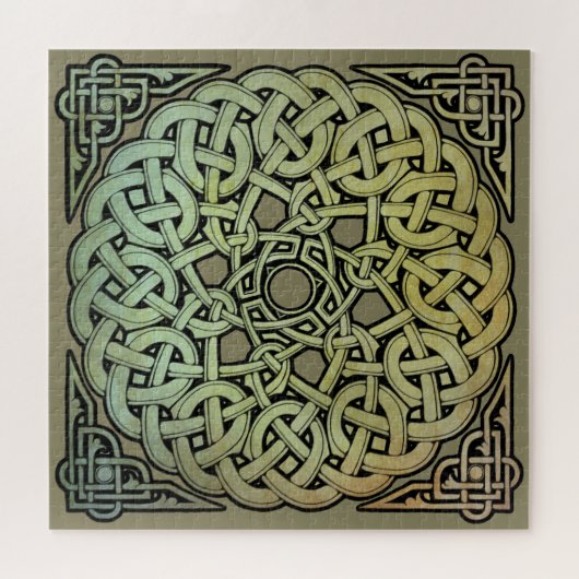 Celtic Knotwork Mandala Legpuzzel (Horizontaal)