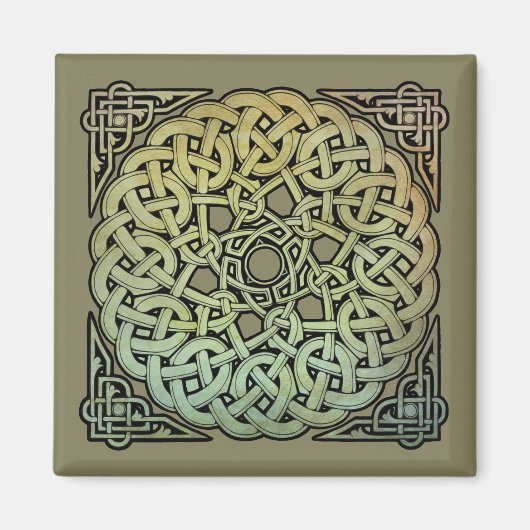 Celtic Knotwork Mandala Magneet (Voorkant)