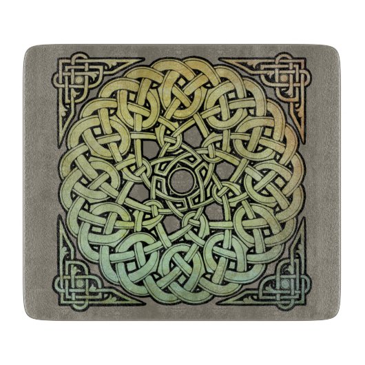 Celtic Knotwork Mandala Snijplank (Voorkant)