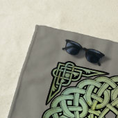 Celtic Knotwork Mandala Strandlaken (In situ)