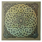 Celtic Knotwork Mandala Tegeltje (Voorkant)