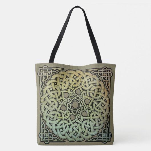 Celtic Knotwork Mandala Tote Bag (Achterkant)