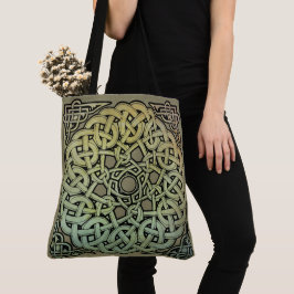 Celtic Knotwork Mandala Tote Bag
