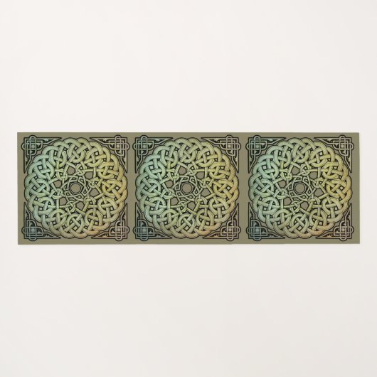 Celtic Knotwork Mandala Yogamat (Achterkant (horizontaal))