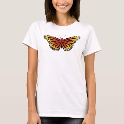 Celtic Knotwork Monarch Butterfly T-shirt (Voorkant)