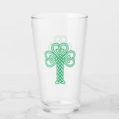 Celtic knotwork Shamrock Glas (Achterkant)