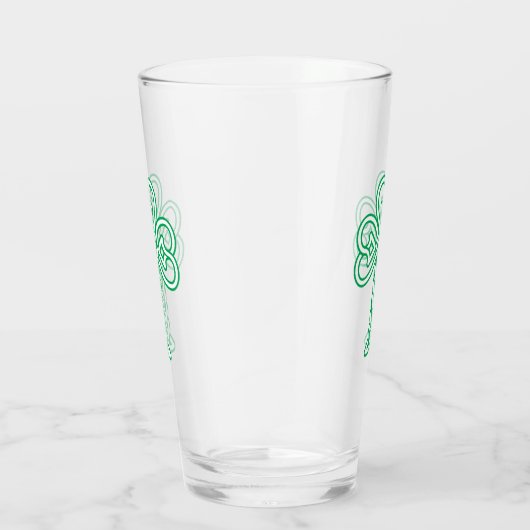 Celtic knotwork Shamrock Glas (Rechts)