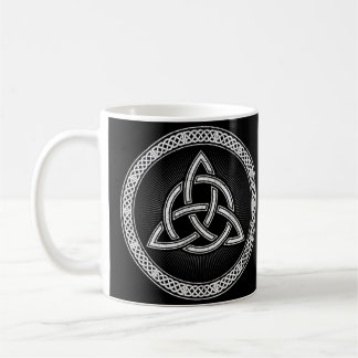 Celtic Knotwork Trinity Distress White Koffiemok