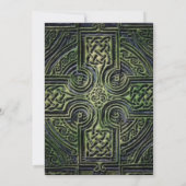 Celtic knotwork trouwreceptie kaart (Achterkant)