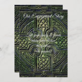 Celtic knotwork trouwreceptie kaart (Voorkant / Achterkant)