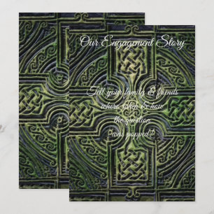 Celtic knotwork trouwreceptie kaart