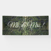 Celtic knotwork trouwreceptie spandoek (Horizontaal)