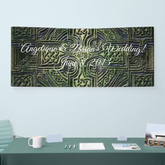 Celtic knotwork trouwreceptie spandoek (Beurs)