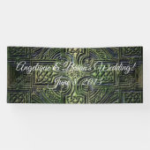 Celtic knotwork trouwreceptie spandoek (Horizontaal)