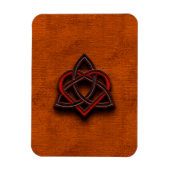 Celtic Knotwork Valentijn Heart Canvas Texture 1 Magneet (Verticaal)