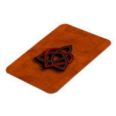 Celtic Knotwork Valentijn Heart Canvas Texture 1 Magneet (Linkerzijde)