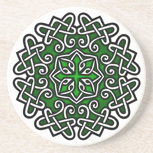 Celtic Knotwork Zandsteen Onderzetter (Voorkant)