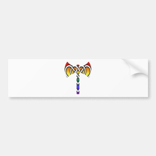 Celtic Labrys Bumpersticker (Voorkant)