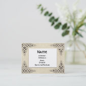 Celtic Lace chubby visitekaartje (Staand voorkant)