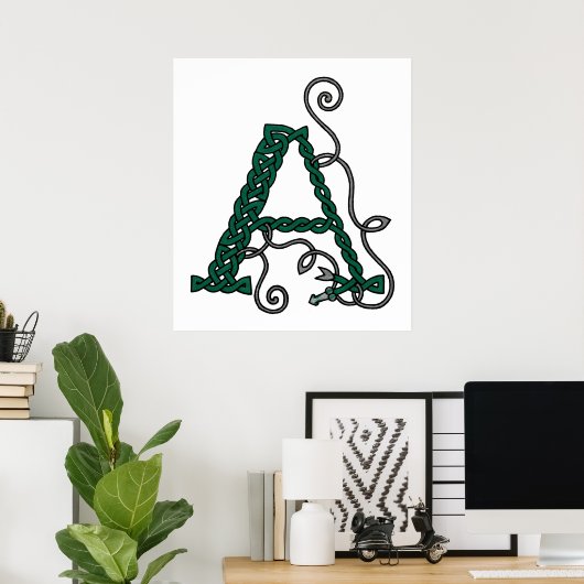 Celtic Letter A print (Thuiskantoor)