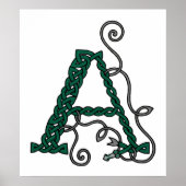 Celtic Letter A print (Voorkant)
