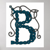 Celtic Letter B print (Voorkant)