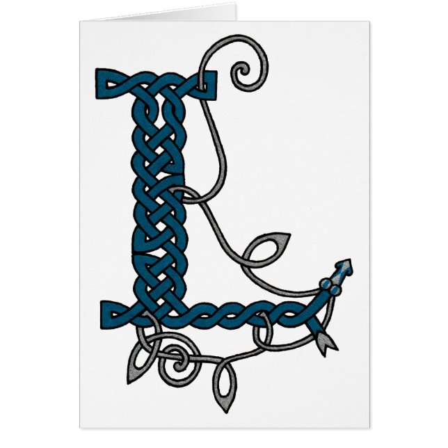 Celtic Letter L-kaart (Voorkant)
