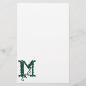 Celtic Letter M-papier Briefpapier (Voorkant)