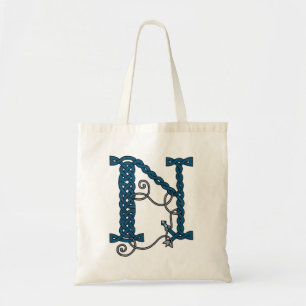 Celtic Letter N bag Tote Bag
